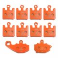 Httmt- Orange 369 Brake Pads Compatible With Kawasak Zx6rr 600 2003-20066r Zx 636 Zx10r Zx 1000 2004-2006 Front Rear Carbon