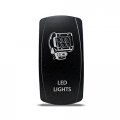 Ch4x4 Rocker Switch Led Lights Symbol 3 Green