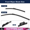 X Autohaux Front Windshield Wiper Blades For Cadillac Srx 2009-2016 26 Inch 17