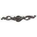 Vicenza Designs Kb1113 Liscio Backplate Knob Large Antique Silver 