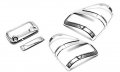 Chrome Tail Light And Tailgate Covers For 2009 To 2014 Ford F150 With Camera Holes Triple Plated Abs Plastic Silver Finish 