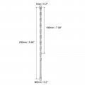 Uxcell 2pcs 5mm X 250mm Straight Shank Twist Drilling Bit For Electric Drill