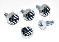 Usa License Plate Frame Screw Caps Police