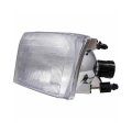 Headlight Driver Side Ford F-350 F-450 Super Duty 1999 2000 2001 Clear Lens Plastic Housing Bulbs Included Replacement For