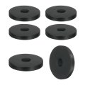 6pcs Thick Rubber Spacer 2 Inch Od X 1 Id 3 8 Thickness Round Bushings Anti Vibration Flat Washers For Home Industrial 