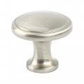 Handyct Pro-pack 2 Timeless Charm American Classics Knob 1-1 8 Dia Brushed Nickel 