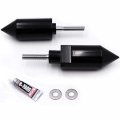 Httmt- Black Billet Aluminum Spike Frame Sliders For 2004-2005 Suzuki Gsxr600 Gsxr750 Gsxr 600 750 P N Mt290-007