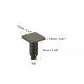 Uxcell Square Head Bolt 20pcs M6x15mm Fully Thread Carbon Steel Grade 8 Machine Screws