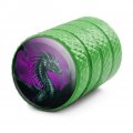 Black Dragon Valve Stem Caps For Tire Rim Wheel Aluminum Green