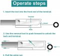 Usonline911 82pcs Terminal Ejector Kit Wire Connector Pin Extractor Autos Removal Key Tool Set Release Tools For Most Terminal