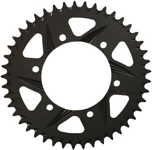 454k-44 44 Tooth 525 Pitch Hardcoat Rear Sprocket F5 Aluminum Racing Cnc Manufactured Solid Black