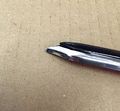Vintage Style 5 8 Black Chrome Side Body Trim Molding Formed Pointed Ends
