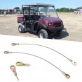 Qiilu Tailgate Cable 2pcs Liftgate Hatch Lock 53045a 1065 Replacement For Kawasaki Mule 3000 3010 3020