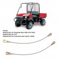 Qiilu Tailgate Cable 2pcs Liftgate Hatch Lock 53045a 1065 Replacement For Kawasaki Mule 3000 3010 3020