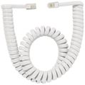 Handset Cord 6-foot Length White Full Modular 
