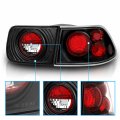 Amerilite Black Replacement Taillights Set For 96-00 Honda Civic 2 Door Coupe Only Passenger And Driver Side