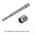Uxcell Quick-change Nut Driver Bit 1 4 Hex Shank Magnetic Setter Drill Bits Length Sae Sizes 2 Pcs
