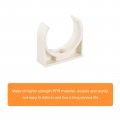 Uxcell 32mm Dia Ppr U-shaped Pipe Clamps Clips Fittings Hose Holder For Water Supply White 24 Pcs