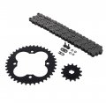 O Ring Chain Sprockets Black For 1986 1987 Honda Trx250r 250r 14 39 98l