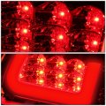 Auto Dynasty Pair Of Chrome Housing Clear Lens C-shape Led Bar Brake Tail Lights Lamps Compatible With Dodge Ram 1500 2500 3500