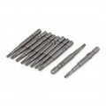 Uxcell A15122800ux0461 4mm Dia Round Shank T8 Torx Security Screwdriver Bits 40mm Long 10pcs