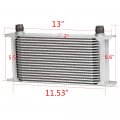 An10-10an 19 Row Engine Oil Cooler Silver English-style A