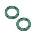 Drain Plug Gasket 2 Pieces Synthetic Material Green 0 55 Inside Diameter 84 Outside 08 In Thickness 