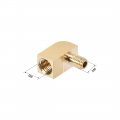 Uxcell Brass Pipe Fitting 90 Degree Barstock Street Elbow M6 Male To M8 Female 5pcs