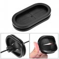 Uxcell Rubber Grommet Oval Double-sided Mount Size 83 X 40 Mm For Wire Protection 4pcs