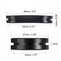 Uxcell Rubber Grommet Oval Double-sided Mount Size 83 X 40 Mm For Wire Protection 4pcs
