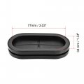 Uxcell Rubber Grommet Oval Double-sided Mount Size 83 X 40 Mm For Wire Protection 4pcs