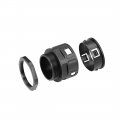 Uxcell Cable Gland Corrugated Tube Connector Ad54 5 Pipe Joint Clamps M50 Screw 1pcs