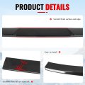 Ikon Motorsports Rear Window Roof Spoiler For 2006-2015 Honda Civic Sedan 4-door V Style Carbon Fiber Print Abs Top Roofline
