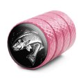Redfish Fishing Illustration Valve Stem Caps For Tire Rim Wheel Aluminum Pink