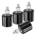 4pcs Slide Gate Guide Roller 1 7 In Nylon Rollers Support Assembly With Sealed Ball Bearings For Sliding Door Black 