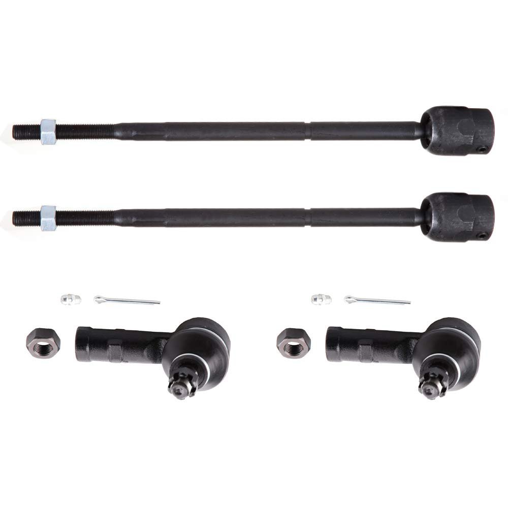 4 Piece Front Inner Outer Tie Rod End For Ford Escort 1991 2003 And Mercury Tracer 1999 Es3048rl Ev265