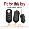Hibeyo Key Fob Cover For Fiat Ducato 500l Panda Grande Punto Lancia Musa Accessories Smart Shell 500 Folding 3 Button