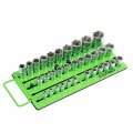 Oemtools 22389 Pro Magnetic Socket Tray Customizable Ratchet Organizer Adjustable Drive Studs Portable Set 3 Row 