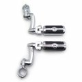 Smt-chrome Adjustable Highway Peg Mounting Kit Skull Zombie Footrest Compatible With V-star Roadstar Suzuki Boulevard Equipped