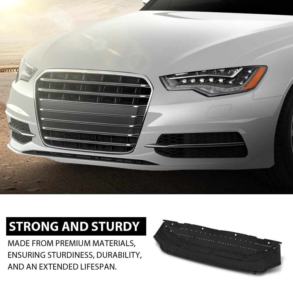 Front Lower Engine Splash Shield And Bumper Grill Plate For Audi A6 Quattro 2012 2015 4g0807611 4g0 807 611 Black Polypropylene