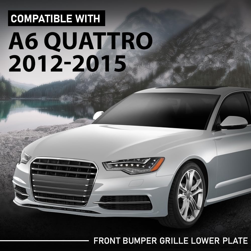 Front Lower Engine Splash Shield And Bumper Grill Plate For Audi A6 Quattro 2012 2015 4g0807611 4g0 807 611 Black Polypropylene