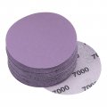 Uxcell 30pcs 3-inch Purple Sanding Discs 7000 Grits Hook And Loop Professional Aluminum Oxide Sand Paper Wet Dry Polish For