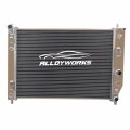 Alloyworks 3 Row Aluminum Radiator For Chevy Corvette C6 0l 6 2l 7 V8 Double Oil Cooler At Mt 2005-2013 2006 2007 2011 2012 