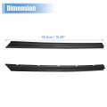 Uxcell 1 Pair Front Passenger Driver Door Gasket Seal Belt Rubber Trim With Clips For Vw T5 Transporter
