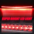 Auto Dynasty Full Led Chrome Housing Rear Trunk Center High Mount 3rd Third Tail Brake Light Lamp Compatible With Cadillac Dts