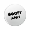 Goofy Ahh Double Sided Stainless Steel Keychain 3d Resin Encased Round Design 1 25 In Novelty Key Ring For Backpacks And 