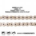 Niche 630 Drive Chain 92 Links O-ring With Connecting Master Link For Motorcycle Atv Dirt Bike