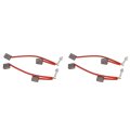 Electric Motor Brush High Performance Replacement Alternator 2pcs For Automotive Repair Shops Diy Mechanics Car Owners Routine 