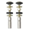 2-pack Toilet Tank Bowl Bolt Kits Heavy Duty Bolts For Stainless Steel Brass With Long Nuts Rubber Washers Easy To Install And 