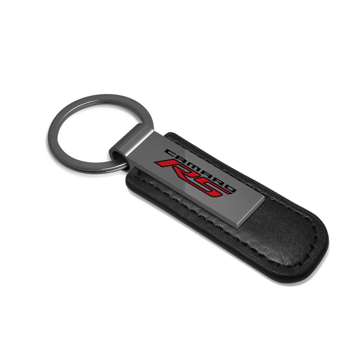 Chevrolet Camaro Rs Pu Leather Strap Black Metal Bar Keychain Official Licensed 3 75 In X 1 Modern Unisex Style